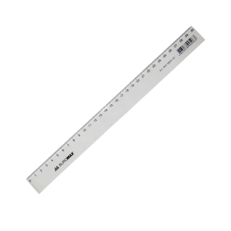 Лінійка пластикова BUROMAX (BM.5829-30), 30 см